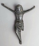 CHRIST en bronze à patine noire