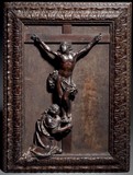 Christ en croix et Vierge agenouillée