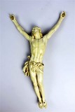 Walter Pompe (1703-1777) Beau Christ en buis à périzonium noué