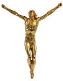 Christ nu édité par Emile Boouasse XXe siècle