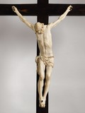 Crucifix en Ivoire Ecole Flamande XVIIIe siècle ou Domenico BISSONI début XVIIe siècle