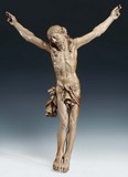 Artista fiammingo o tedesco del XVII secolo Avorio Cristo morto